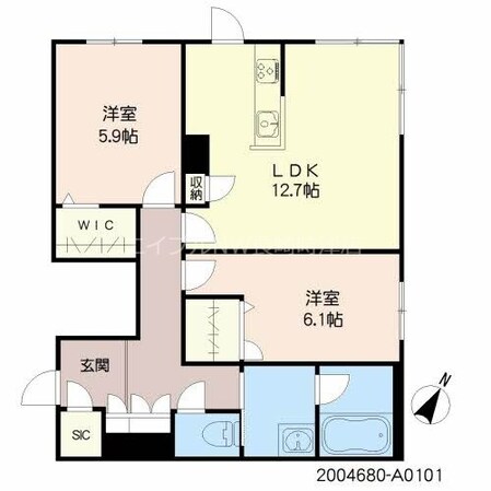 シャーメゾンオルテンシアの物件間取画像